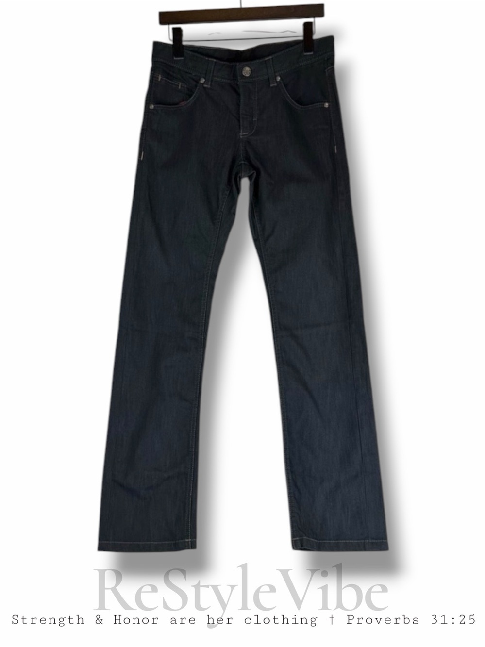 ATHLETA Women’s Size 8 Denim Jeans Low Rise Bootcut Slim Style Stretch